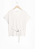 Other Stories Waisted V-neck Top