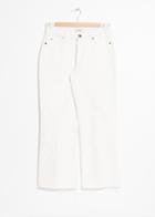 Other Stories Cropped Flare Jeans - White