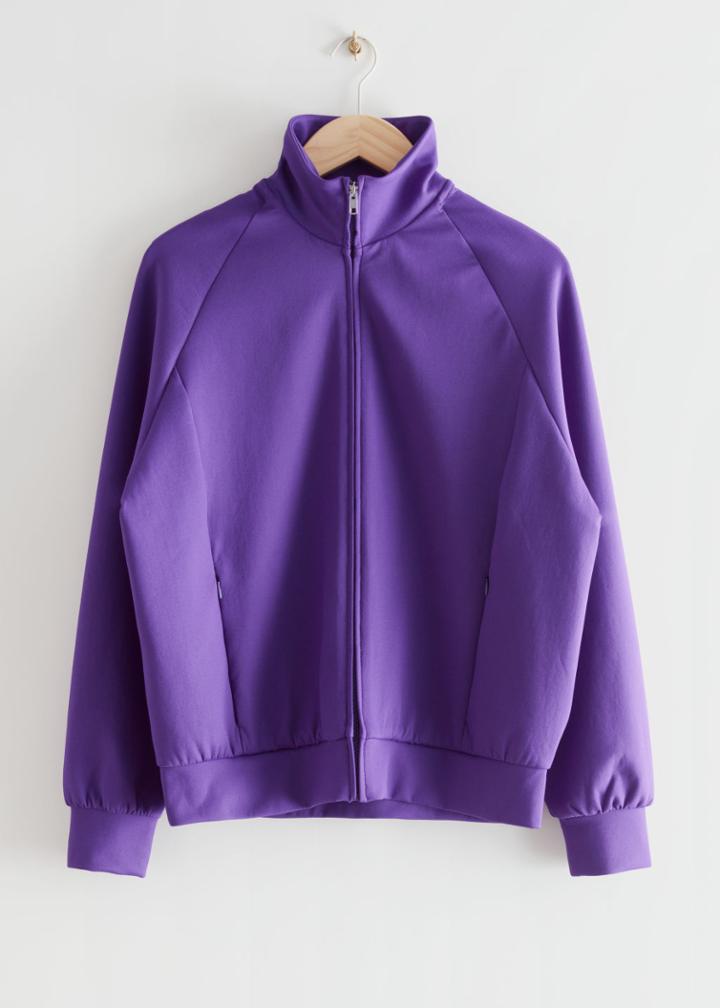 Other Stories Oversized Track Jacket - Purple