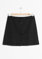 Other Stories Mini Skirt With Button Closure - Black
