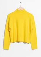 Other Stories Crop Sweater - Yellow