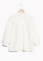 Other Stories Pleated Collar Blouse