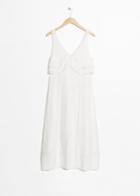 Other Stories Ribbon Lace Empire Dress - White