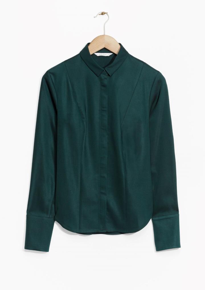 Other Stories Wide Cuff Tailored Shirt