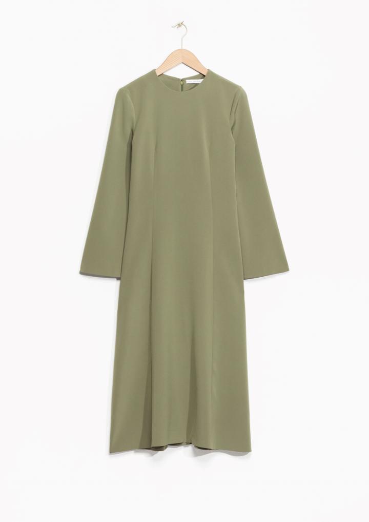 Other Stories Olive Slit Dress