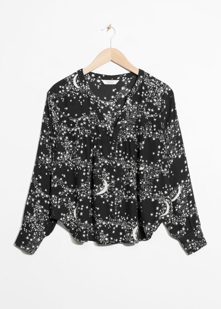 Other Stories Crescent Blouse - Black