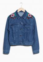 Other Stories Embroidery Denim Jacket