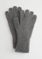 Other Stories Knitted Cashmere Gloves - Grey
