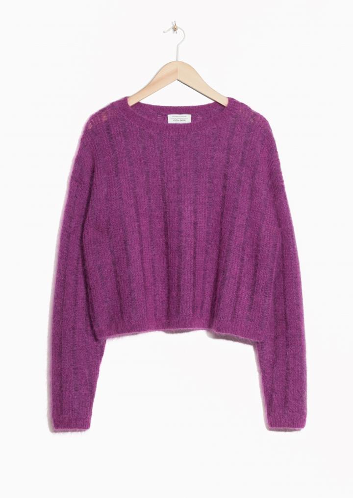 Other Stories Fuzzy Mohair & Wool Knit