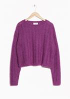 Other Stories Fuzzy Mohair & Wool Knit
