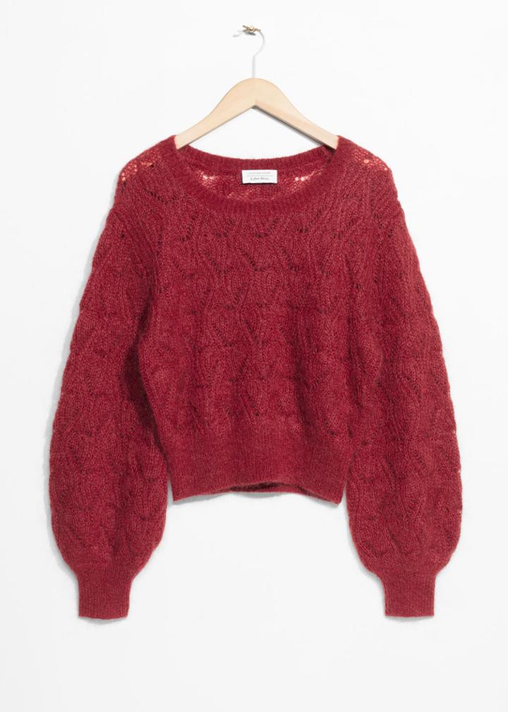 Other Stories Merino Wool Sweater - Red