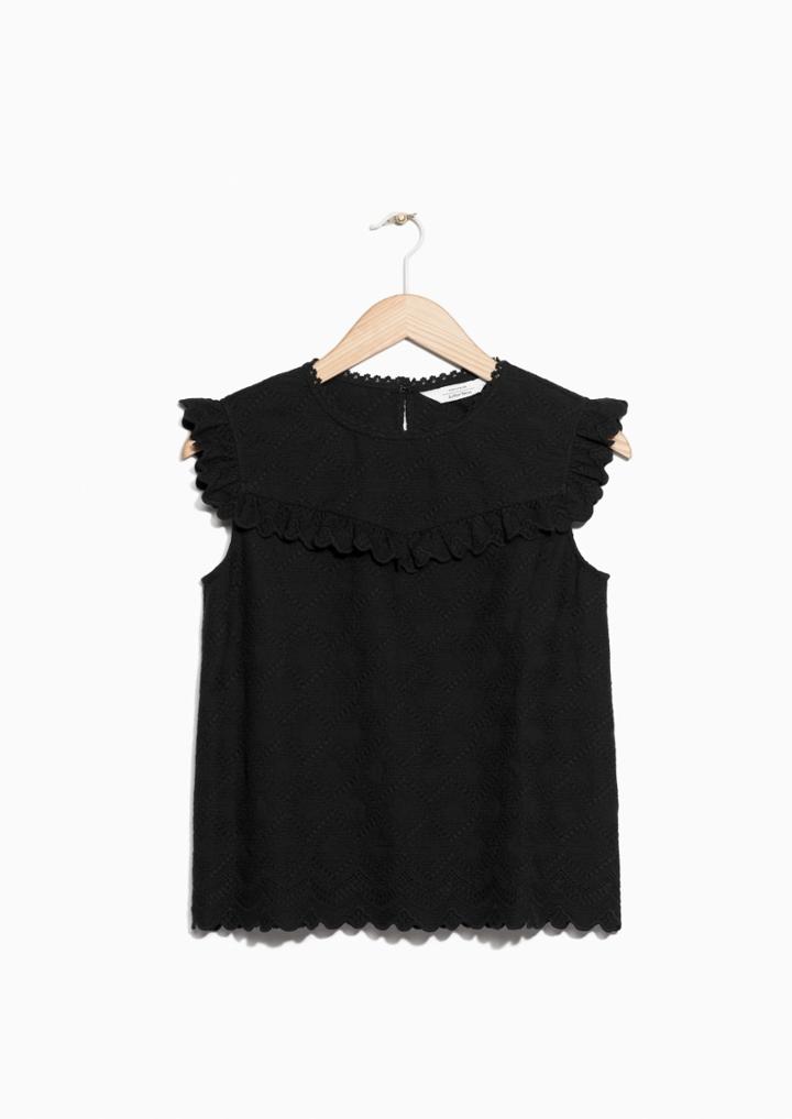 Other Stories Frilled Sleeveless Top