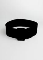 Other Stories Wide Rectangle Buckle Leather Belt - Brown