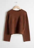Other Stories Cropped Sweater - Beige