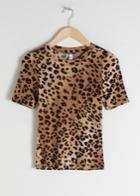 Other Stories Fitted Leopard T-shirt - Beige