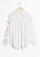Other Stories Oversized Billowy Shirt - White