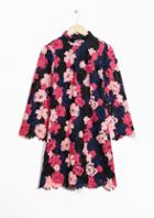 Other Stories Floral Crochet Dress
