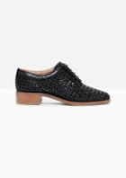 Other Stories Leather Braided Mens Dressed Shoes