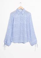 Other Stories Drawstring Sleeve Blouse