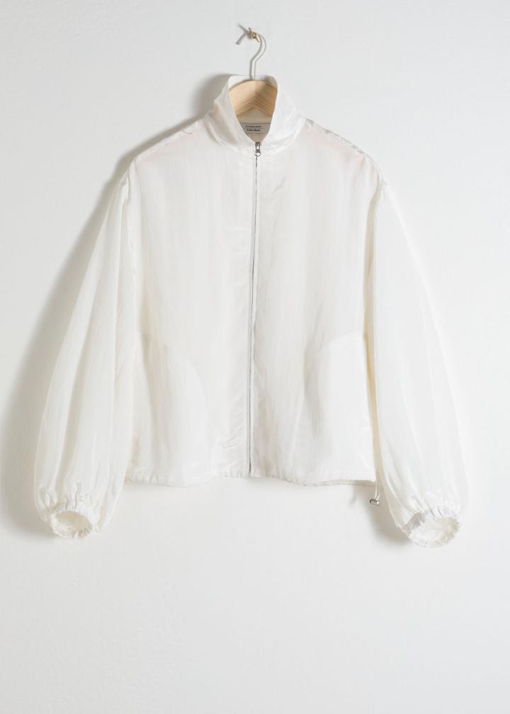 Other Stories Windbreaker Jogger Jacket - White