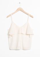 Other Stories Frill Off-shoulder Top - White