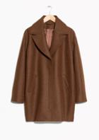 Other Stories Wide Collar Wool Coat