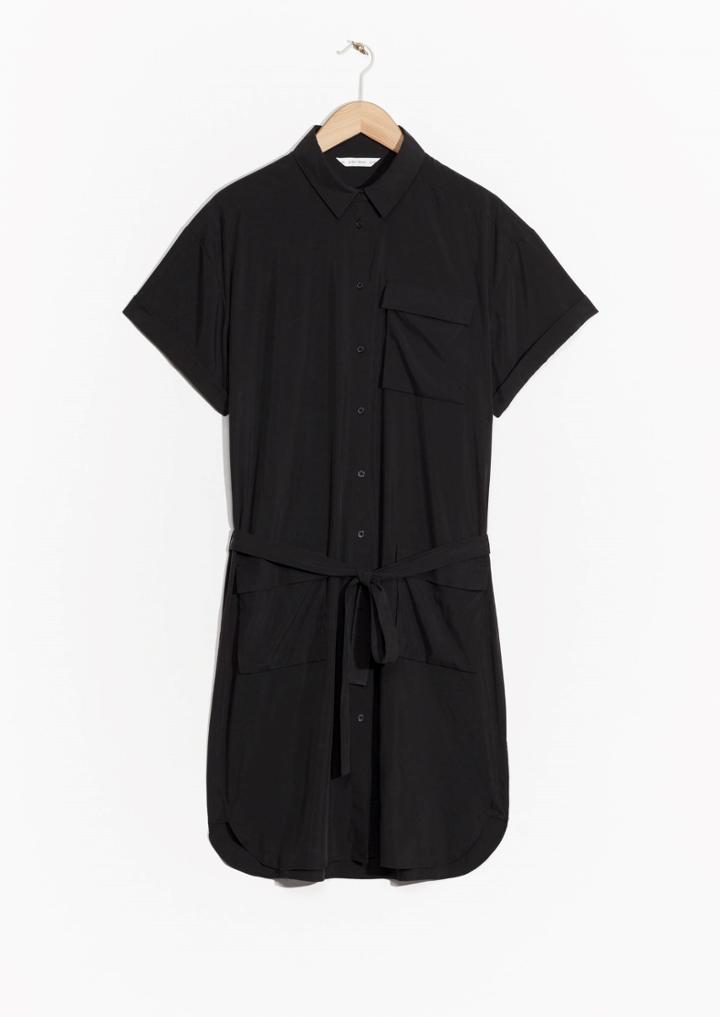 Other Stories Short Sleeve Shirt Dress