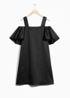 Other Stories Off-the-shoulder Strap Dress - Black