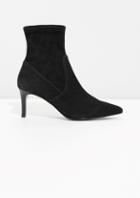 Other Stories Stretch Suede Ankle Boots
