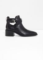 Other Stories Cut Out Ankle Boot - Black