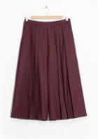 Other Stories Pleated Flare Culottes