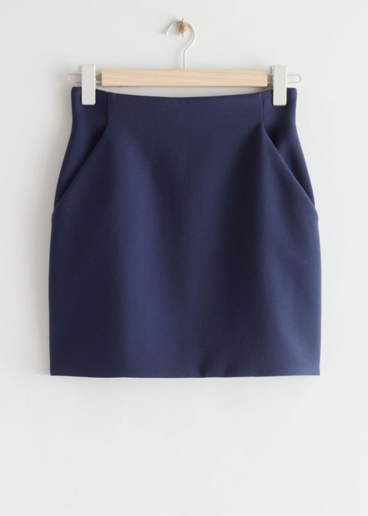 Other Stories A-line Mini Skirt - Blue