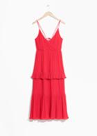 Other Stories Frill Dress - Red