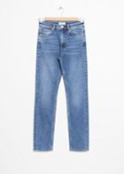 Other Stories Straight Slim Jeans - Blue
