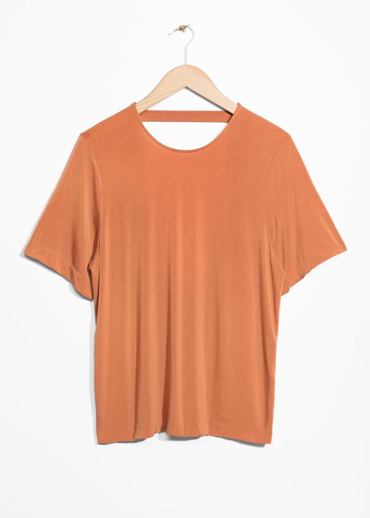 Other Stories Open Back Top - Orange