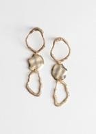 Other Stories Sculptural Hanging Earrings - Gold