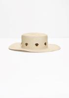 Other Stories Grommet Straw Hat