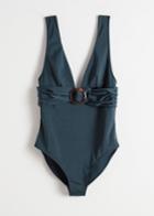 Other Stories O-ring Belted Swimsuit - Blue