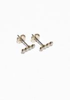 Other Stories Bead Bar Crawler Earrings