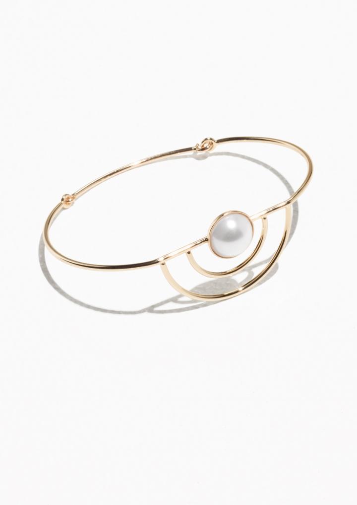 Other Stories Round Geo Bangle