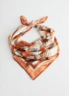 Other Stories Printed Square Scarf - Orange