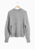 Other Stories Mohair Wool Blend Sweater - Grey