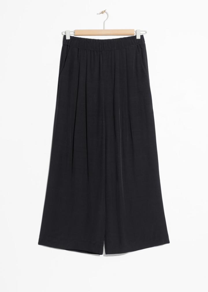 Other Stories High Waisted Culottes - Black