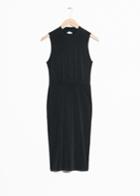 Other Stories Exposed Back Dress - Black