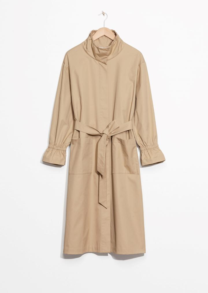 Other Stories Stand-up Collar Trench Coat