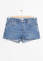 Other Stories Raw Hem Jeans Shorts