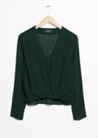 Other Stories Wrap-effect Blouse - Green