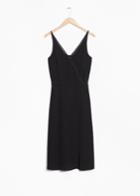 Other Stories Sheer Tulle Dress - Black