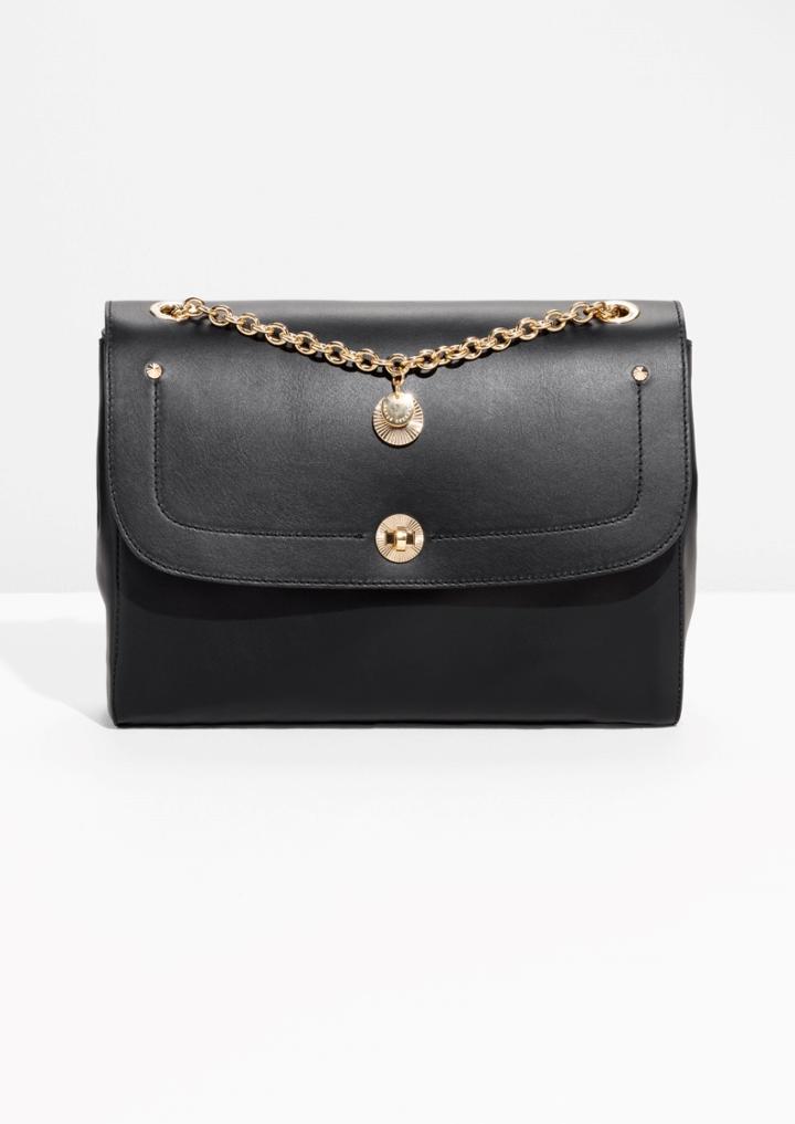 Other Stories Threaded Chain Leather Shoulder Bag
