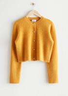 Other Stories Boxy Knit Cardigan - Yellow